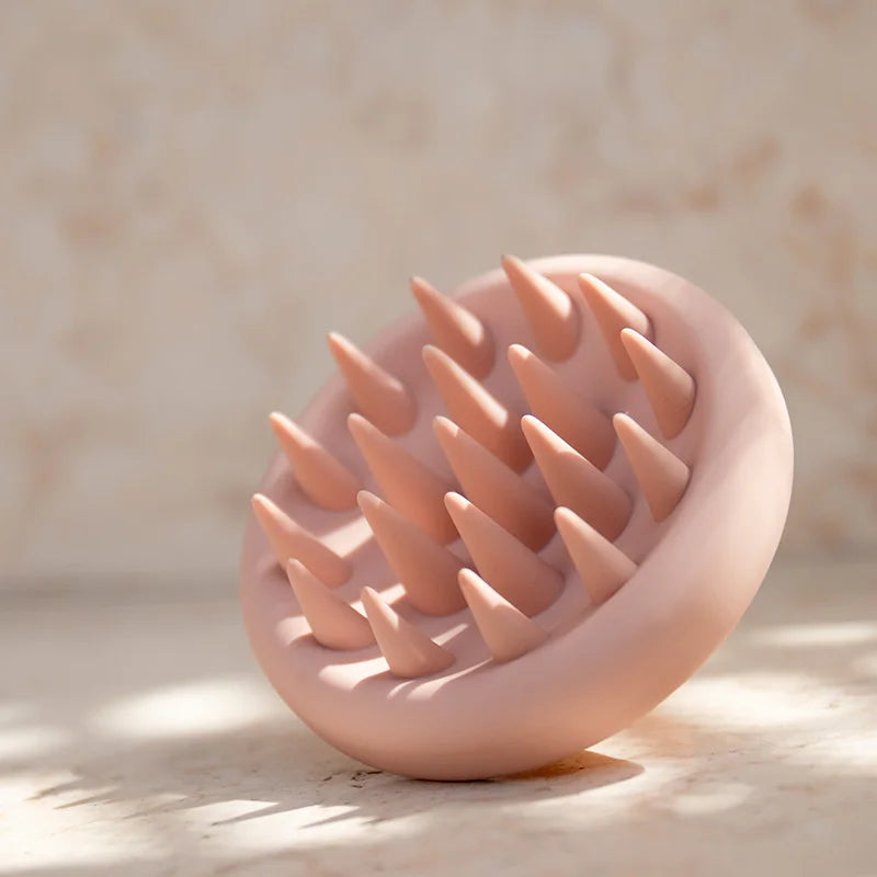 Lohas Small Wholesale Round Pink Black Purple Wet Wash Silicone Hair Scalp Massager Shampoo Brush