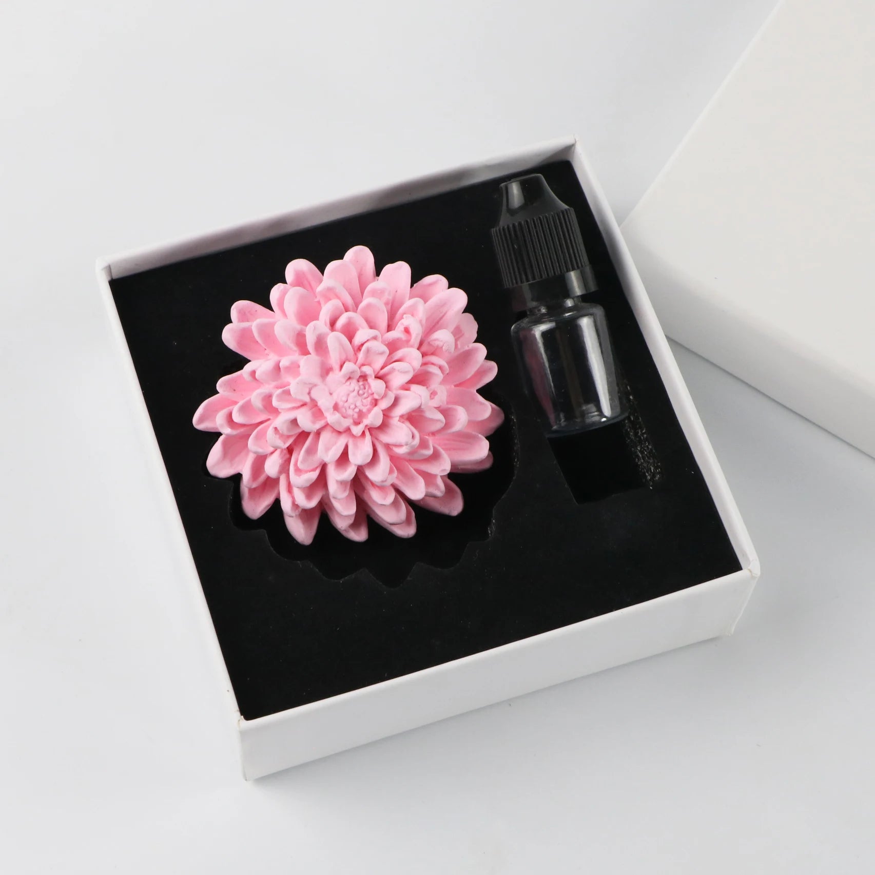 Stocked Pink Flower Scented Ceramic Aroma Plaster Air Freshener Porcelain Aromatherapy Home Fragrance Essential Oil Diffuser