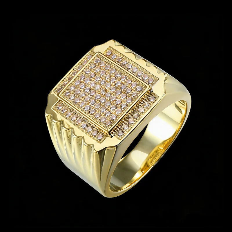 Jewellery Hip Hop Moissanite Ring Vvs Iced Out Star Ring Hip Hop Men Rings