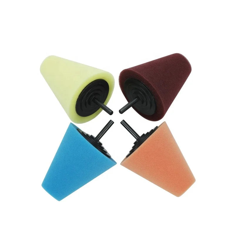 Cone Polishing Pad Sponge Buffing Pads for Automotive Car Wheel Hub Cleaner