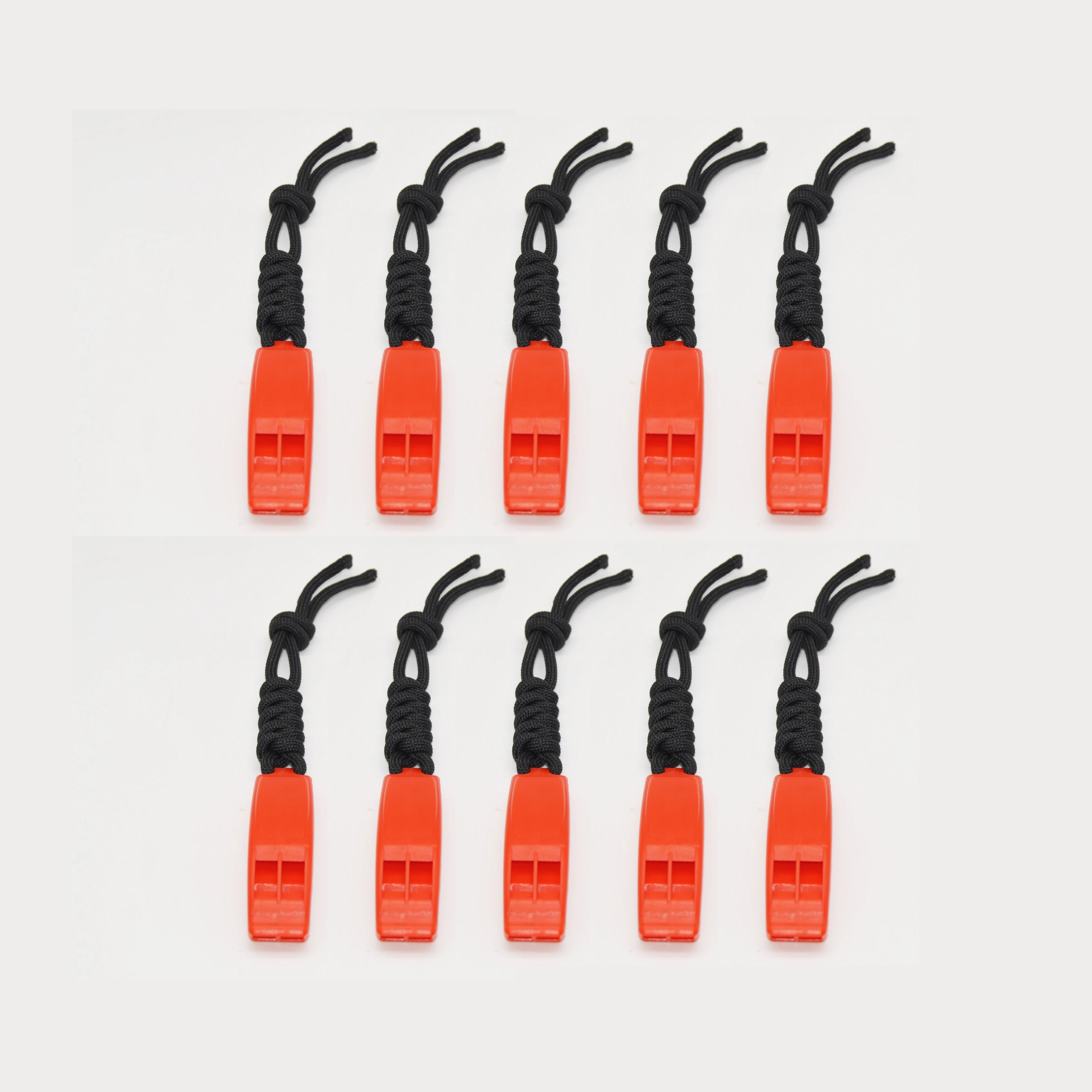 10 Pack Loud Orange Outdoor Survival Emergency Marine Safety Life Jacket Whistle for Search and Rescue Operations