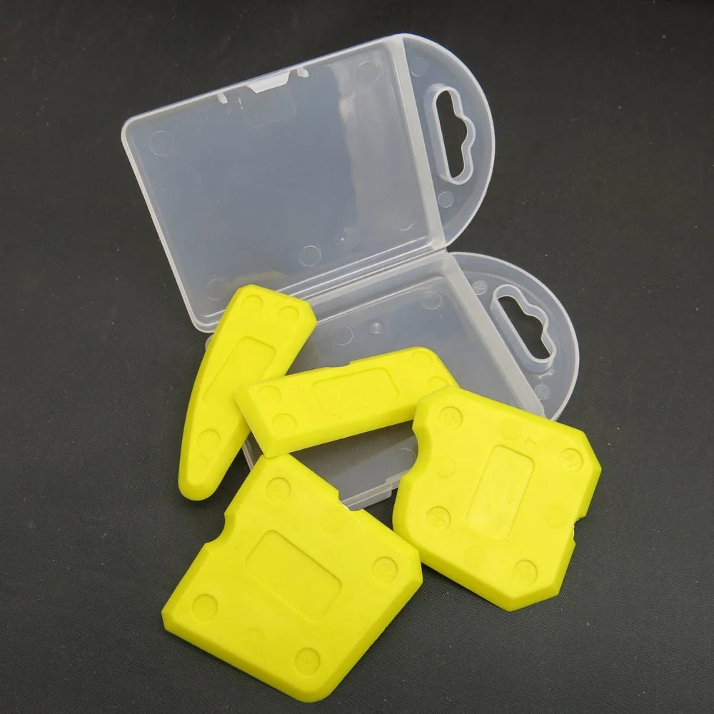 Professional 4pcs Plastic Scraper Silicone Sealant Remover Smoother Finisher Caulking Tool Kit Hand Tools