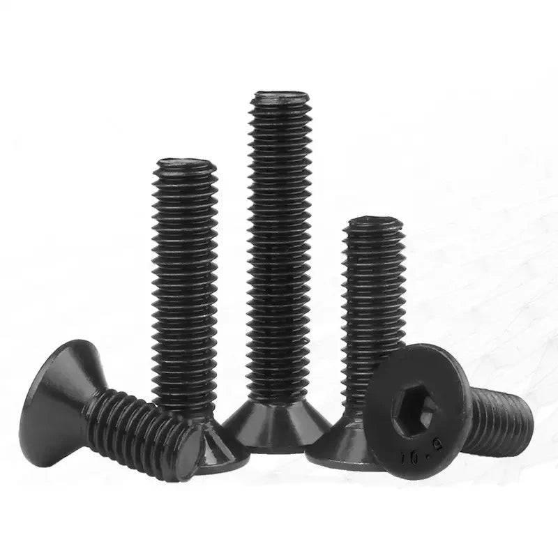 Hot-selling High Quality Din7991 Hex Socket Flat Head Countersunk Black Machine Screws