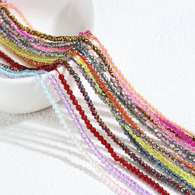 Transparent Crystal Bicone Colorful Glass Loose Beads for DIY Jewelry Supplies Making