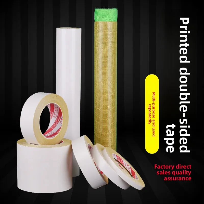 High Viscosity High Temperature Resistant Flexo Printing Green Mesh Double-Sided Tape Strong Butter Adhesive Tape Double-Sided