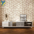 Custom PVC 3D 4D Mural Wallpaper Modern Geometric Design Waterproof Home Decoration for Bedroom Walls