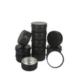 Cans Tin Jar Container Round Aluminum Portable Silver 1oz 2oz 3oz 4oz 5oz 6oz 7oz 8oz Tea Screw OEM Service Provided 100 Pcs