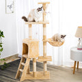 Hot Sale Cozy & Comfortable Cat Towel Trees Scratching Cat Tree with Mouse Toy