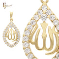 FJ Fallon Fashion Jewelry Islamic Pendant Plated in 14K Gold Brass Based
