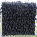 High End Customized Black Feather Wall Roll up Flower Wall Backdrop Panels for Wedding Decor