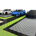 Modern Anti-Slip Indoor Garage Cabin Floor Tiles Popular PP Plastic PVC Plain Surface Texture Graphic Design Easy Click Solution