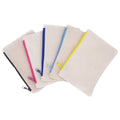 DIY Multi Function Eco Friendly Custom Canvas Zipper Pouch Fabric Makeup Large Plain Blank Pencil Case Pen Stationery Bag