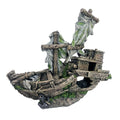 Wholesale Aquarium Decor Accessories Resin Cave Pirate Sunken  Ship for Fish Tank
