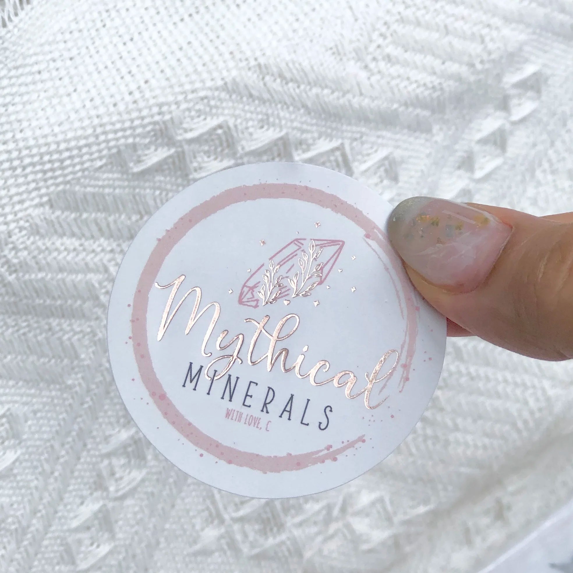 Customized Business Brand Logo Adhesive Food Labels Waterproof Vinyl Sealing Round Paper Packaging Recycle Paper Sticker Labels
