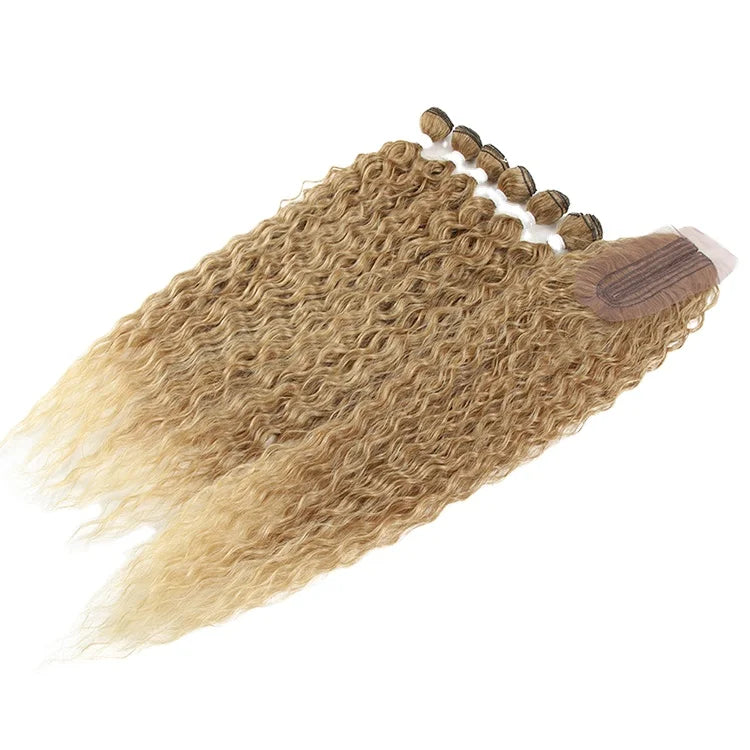 Loose Deep in Russia Wave Hair Bundles Super Long Synthetic Curly Wave Twist Crochet Hair Extension