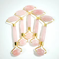 DIY 100% Real Natural Little Rose Quartz Jade Anti Aging Face Roller Massager for Neck Slimming Beauty Facial Roller