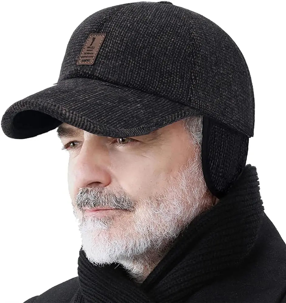 Winter Warm Baseball Cap Men Hunting Trapper Dad Hats Sports Ear Flap