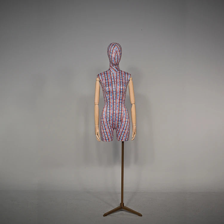 Fashion Half Body Mannequins Costume Model Torso Clothes Display Female Tripod Stand for Mannequin