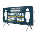 Big Promotion Custom Printing Sport Event Fence Covers Vinyl Mesh Barricade Cover Barrier Crowd Control Covers
