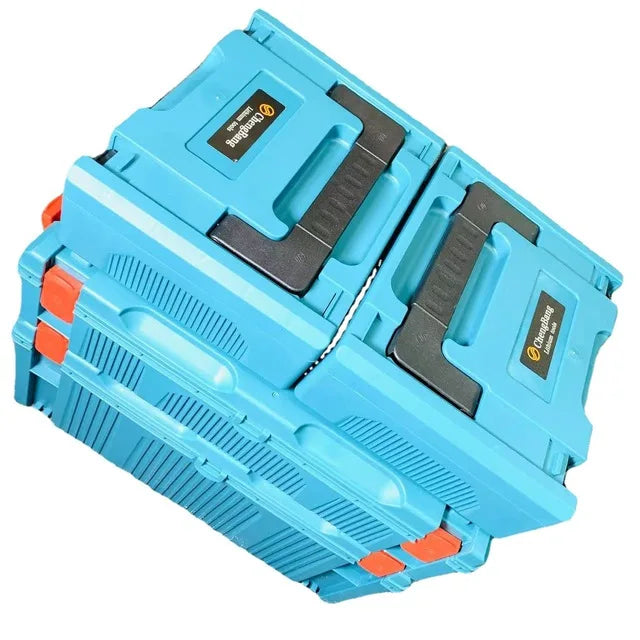 Stack-up Composable Toolbox for Power Tools Combined Laminated Tool Box Hand Tool Storage Box Set Blow Mold Case Plastic Blue MegaBDM