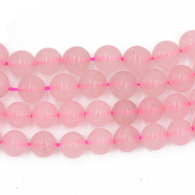 Wholesale 6mm 8mm 10 mm Round Natural Stone Rose Quartz Stone Loose Beads for Jewelry Making