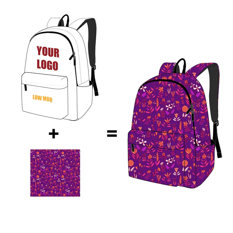 Bestella Brand Custom Lady Elegant Pu Bags Female Daily Bag Small Printed Backpack Laptop Women's Backpacks