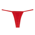 Women's Mid-Rise Dance G String Thong Panties Everyday Style Breathable Cotton Bikini Low Waist Solid Pattern Knitted Plain Dyed