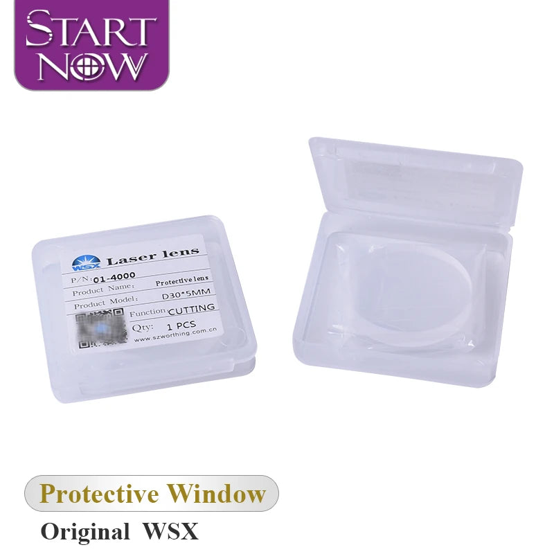 Startnow Original Protection Lens Laser Protective Windows 30x5 Glass Lens 34x5mm 37x7 Cutting Lens Welding Ceramic Ring Nozzles