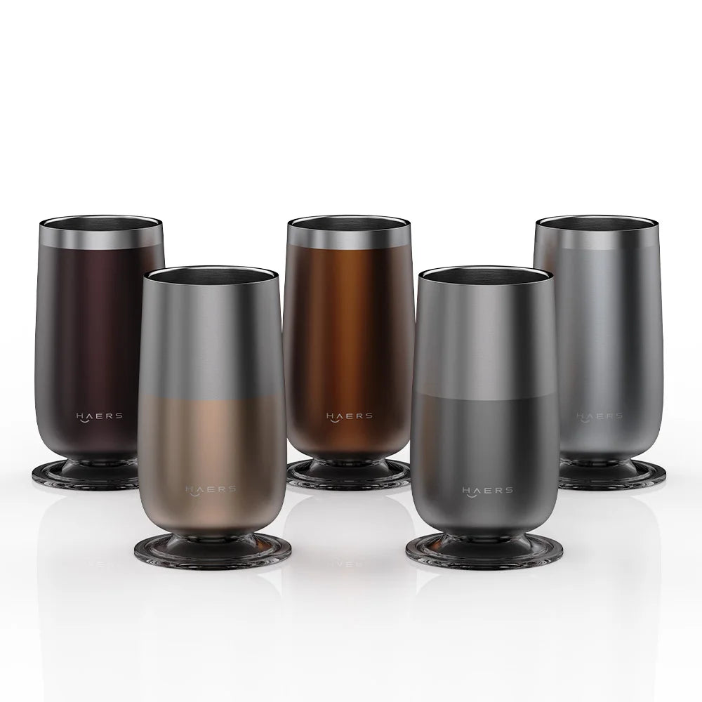 Haers Hot Selling Customized 370ml Champagne Detachable Stackable Special Coffee Mug with Magnetic
