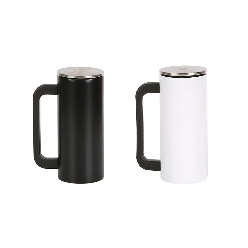 FX Factory New Design Double Wall Stainless Steel Tumbler with Handle for Coffee or Water Business Gift