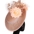 Fashion Women Wedding Derby Fascinators for Ladies Women Fascinator Sinamay Church Hair Headband Hairclip Parts for Ladies