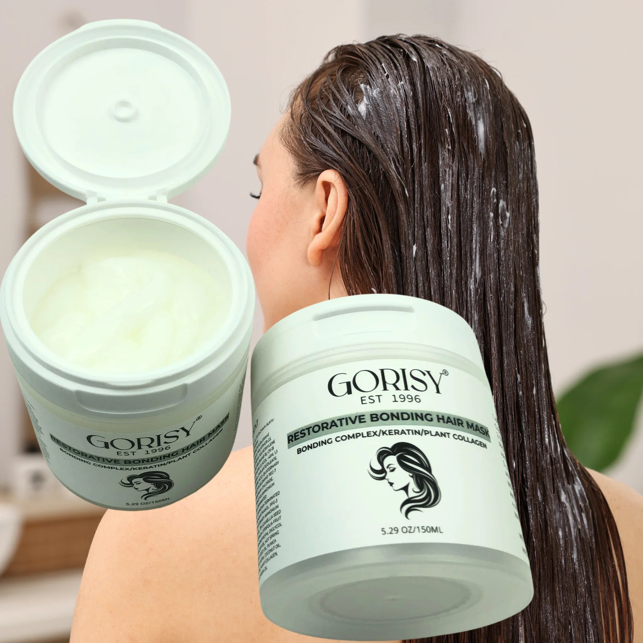 Private Label Original Keratin Plant Collagen Smoothing Restorative Bonding Complex Organic Coconut Oil Hair Mask 150ml
