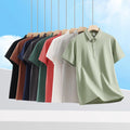 Custom Logo Polo Shirt Solid Color Polo T-Shirt Short Sleeve Sport Golf Shirt Embroidered Printed Men's Polo Shirt MegaBDM