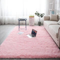 Pink Super Long Hair Fluffy Faux Fur Rugs Living Room Shaggy Carpets