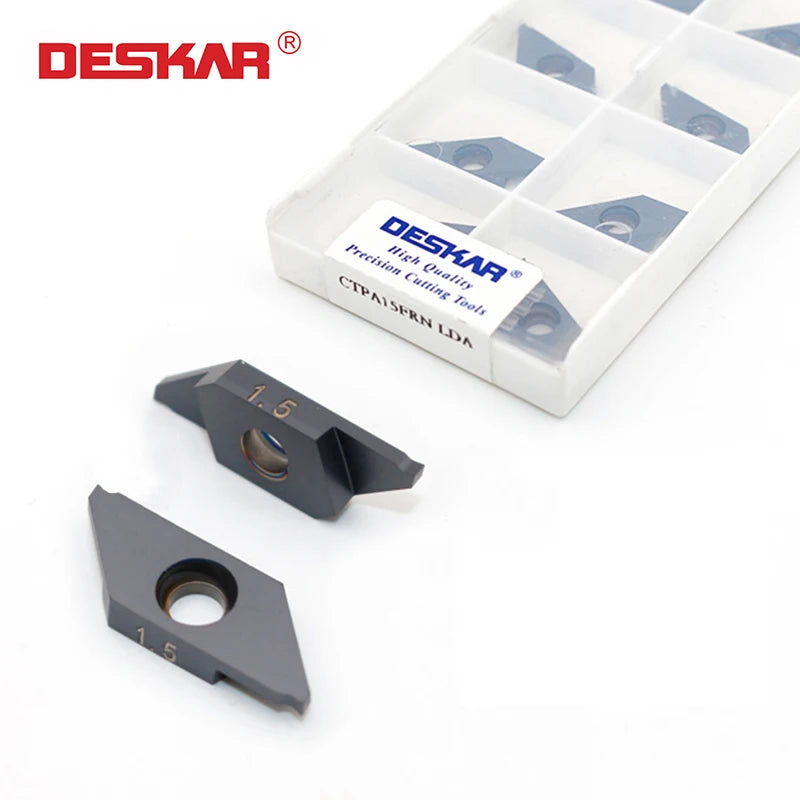DESKAR Cutting Blades CNC Lathe Carbide Inserts  Used for Processing Steel Parts/stainless Steel CTPA 15 20FRN LDA