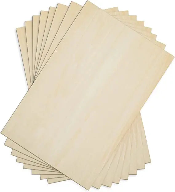 Custom Wooden DIY Ornaments Basswood Sheets Unfinished Wood Board for House Aircraft Ship Boat Arts School Projects