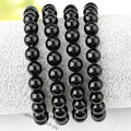 Natural Smooth Black Obsidian for Jewelry Making Diy Handmade Crafts Black Obsidian Gemstone Loose Beads