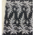 French Wedding Dress White Sequin Flowers Pearl Beads Lace Nonwoven Weft Knit Materials for Dress Making Embroidery Fabric
