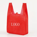 Wholesale Biodegradable Eco Friendly Reusable Non Woven Degradable Grocery T-shirt Bag for Supermarket