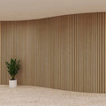 New Trend Acoustic Wood Panel Acoustic Foam Panels Soundproofing for Hotel 3d Model Design Wall Panels