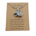 Wholesale Norse Vikings Wolf Pendant Necklace Male Punk Lucky Charm Animal Jewelry