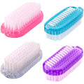 Cleaning Nail Brush Two Sided Hand Fingernail Scrub Brush Soft Stiff Bristles Nails Toes Scrubber