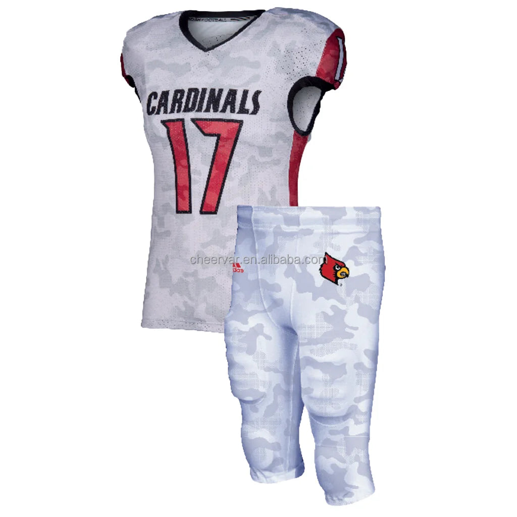 OEM Sublimated American Football Uniform Set Blank Jersey and Clothing
