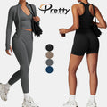 2024 New Arrival Woman's Yoga Gym Set 5 Pieces Set Seamless High Elastic Breathable Hip Lifting Lady's Casual Fitness Sportswear
