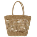 Custom Eco Friendly Mesh Beach Straw Bags Summer 2020 Women