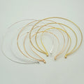 Three Layers Goddess Aura Hairbands Big Plain Metal Wire Headbands Hair Hoops with Smooth Cap Ends for DIY Bridal Tiara Crowns