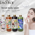 Fruit Scrub Shower Gel Silky Smooth Refreshing and Moisturizing Skin Gentle Clean and Long-lasting 1000ml