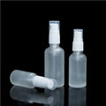 Empty Printing logo Essential Oil Glass Bottle 100ml Frosted Lotion Pump Bottle Toner Spray  Bottle