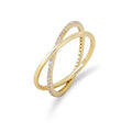 The Latest 2024 Modern Style Design Is the Most Popular Affordable High Quality Diamond Engagement Couple Double Circle Ring