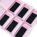 Mega Volume Fan Eyelash Extension Tray Vendor Matte PBT Fiber 5-25mm Silk Mink Cashmere Lash Extensions